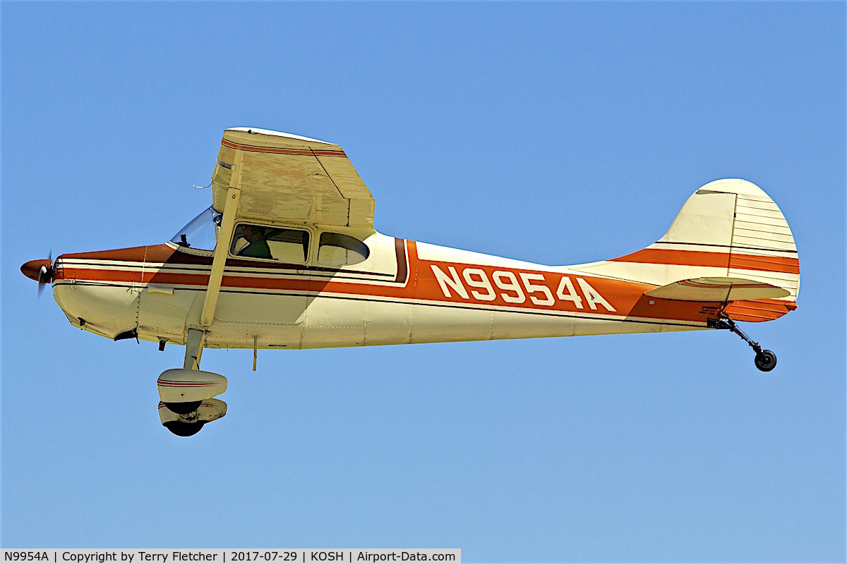 N9954A, 1950 Cessna 170A C/N 19314, at 2017 EAA AirVenture at Oshkosh