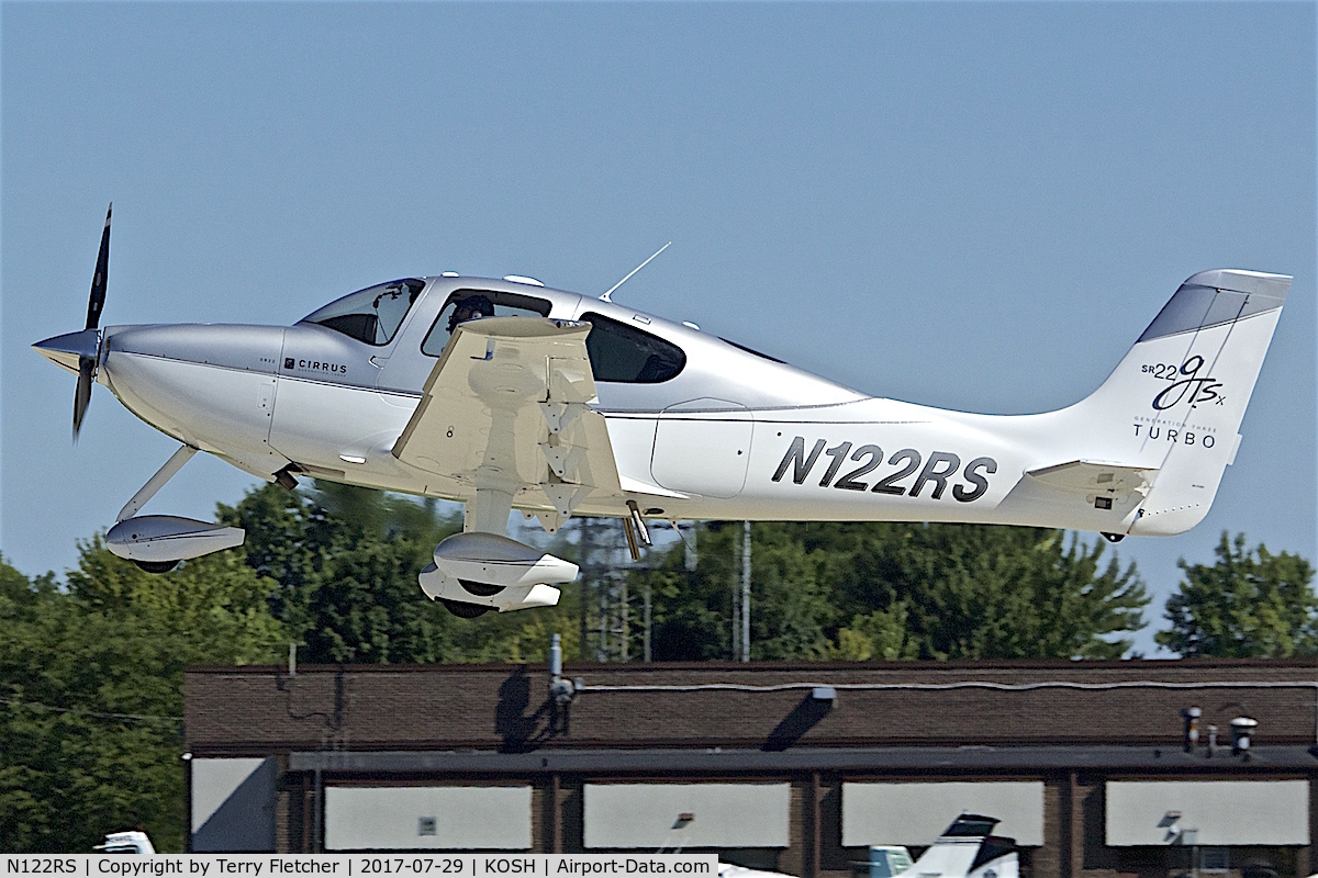 N122RS, 2008 Cirrus SR22 G3 GTS X Turbo C/N 3241, at 2017 EAA AirVenture at Oshkosh