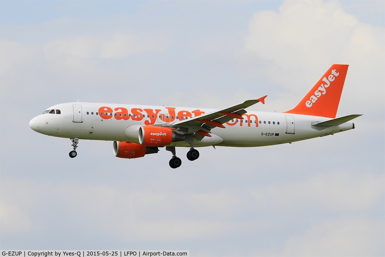 G-EZUP, 2012 Airbus A320-214 C/N 5056, Airbus A320-214, Short approach Rwy 26, Paris-Orly Airport (LFPO-ORY)
