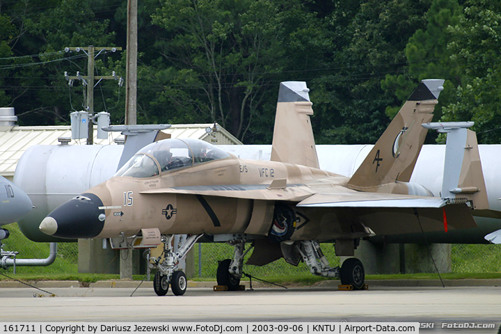 161711, McDonnell Douglas F/A-18B Hornet C/N 0058/B016, F/A-18B Hornet 161711 AF-15 from VFC-12 'Fighting Omars' NAS Oceana, VA