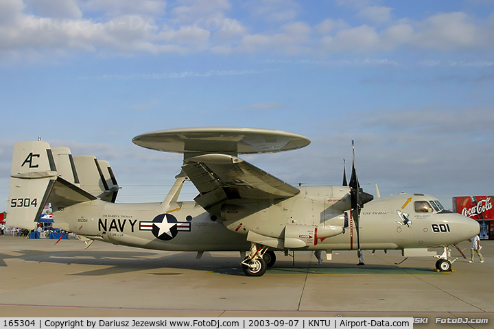 165304, Northrop Grumman E-2C Hawkeye C/N A52-177, E-2C-11 Hawkeye 165304 AC-601 from VAW-126 'Seahawks' NAS Norfolk, VA
