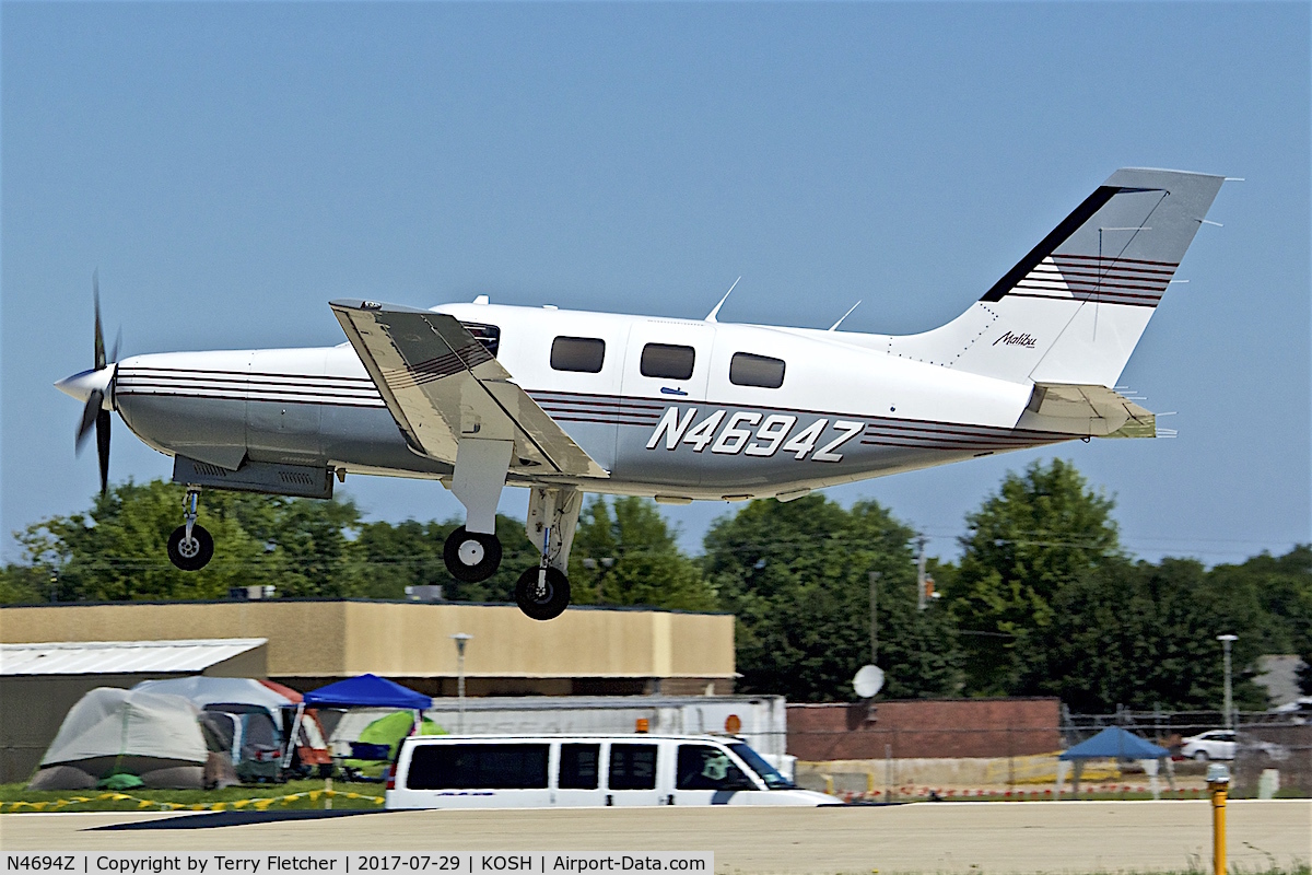 N4694Z, 1988 Piper PA-46-310P Malibu C/N 4608115, at 2017 EAA AirVenture at Oshkosh