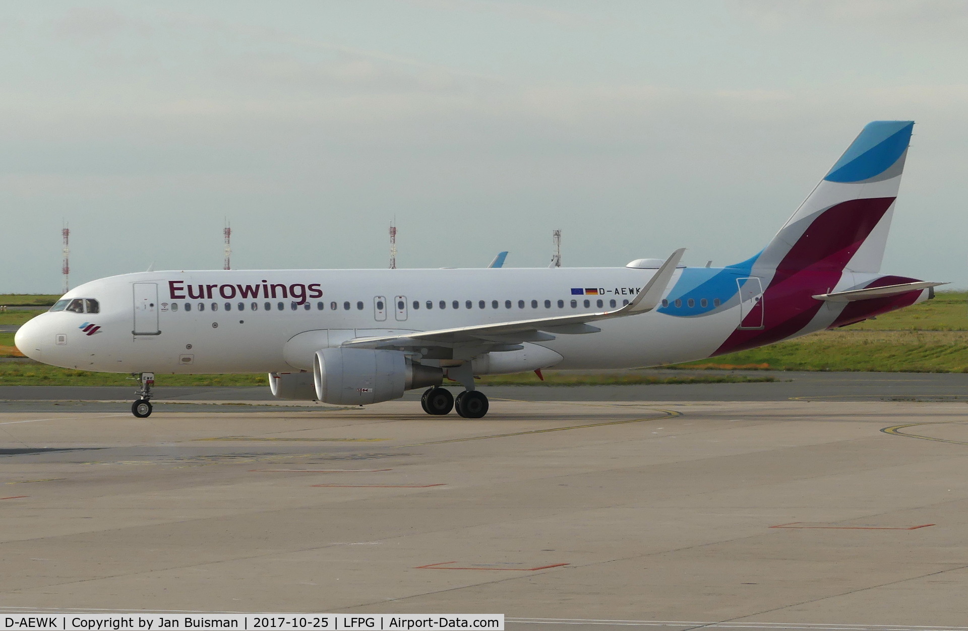 D-AEWK, 2016 Airbus A320-214 C/N 7261, Eurowings
