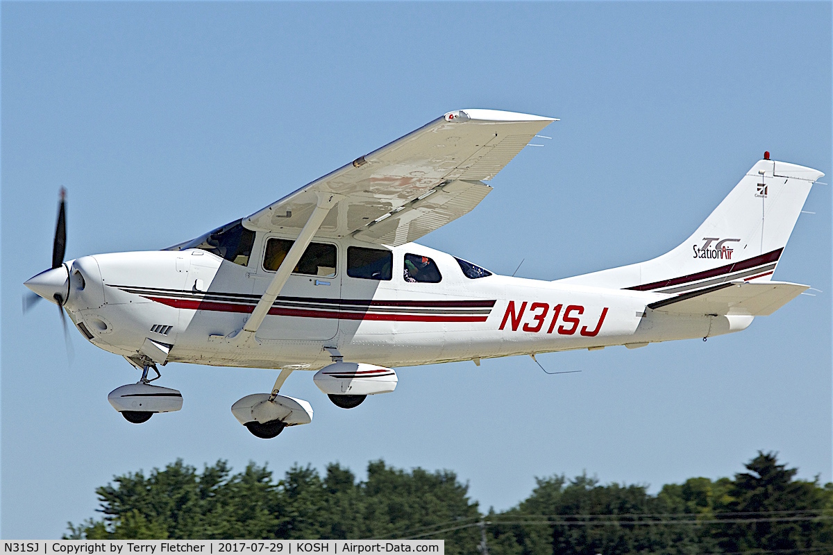 N31SJ, 2001 Cessna T206H Turbo Stationair C/N T20608296, at 2017 EAA AirVenture at Oshkosh