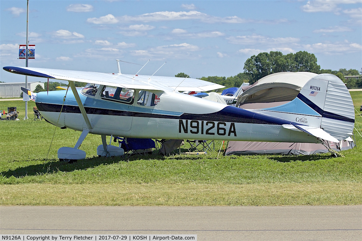 N9126A, 1950 Cessna 170A C/N 19417, at 2017 EAA AirVenture at Oshkosh