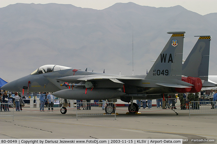 80-0049, 1980 McDonnell Douglas F-15C Eagle C/N 0724/C198, F-15C Eagle 80-0049 WA from 422nd TES 'Green Bats' 57th Wing Nellis AFB, NV