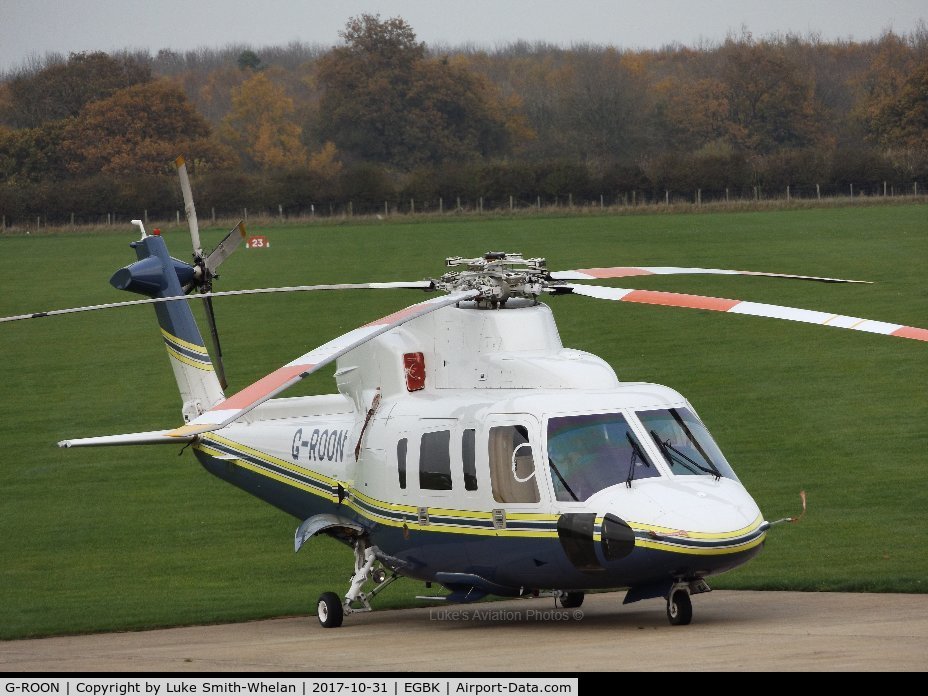 G-ROON, 2010 Keystone Helicopter S-76C C/N 760781, Parked on the apron at Sywell Aerodrome.