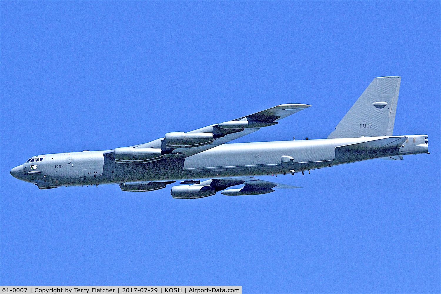 61-0007, 1961 Boeing B-52H Stratofortress C/N 464434, at 2017 EAA AirVenture at Oshkosh