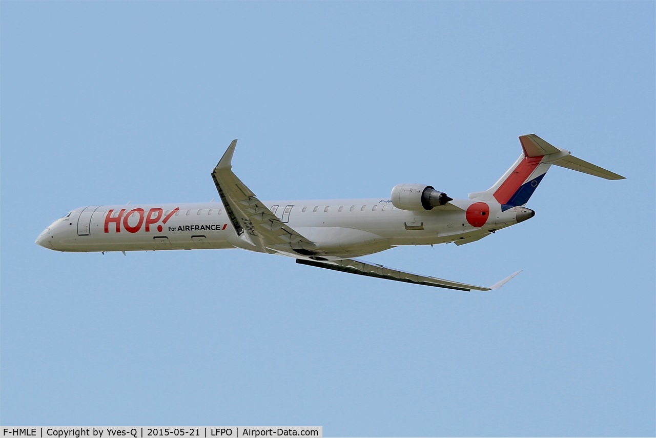 F-HMLE, 2010 Bombardier CRJ-1000EL NG (CL-600-2E25) C/N 19009, Bombardier CRJ-1000EL NG, Take off rwy 24, Paris-Orly airport (LFPO-ORY)