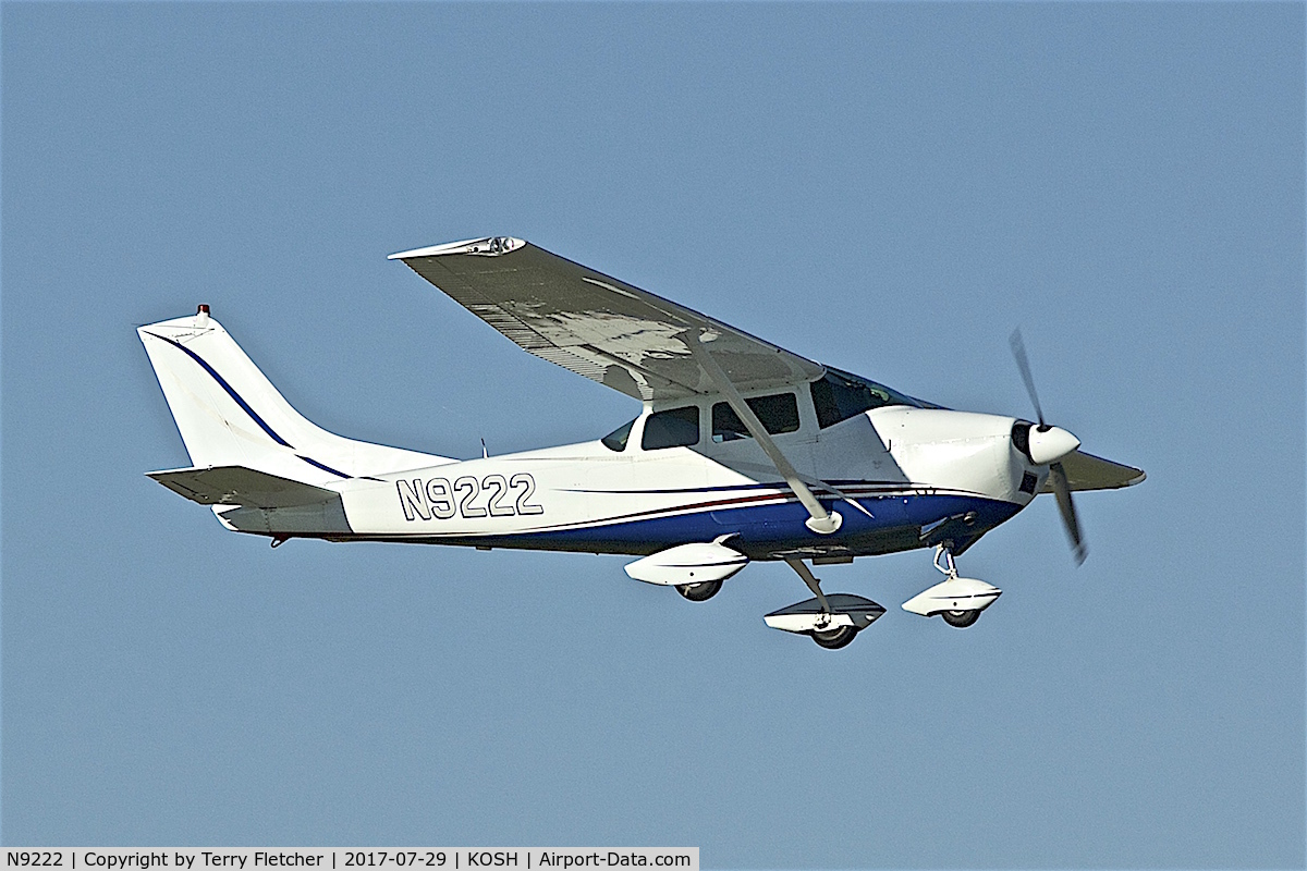 N9222, 1962 Cessna 182E Skylane C/N 18254216, at 2017 EAA AirVenture at Oshkosh