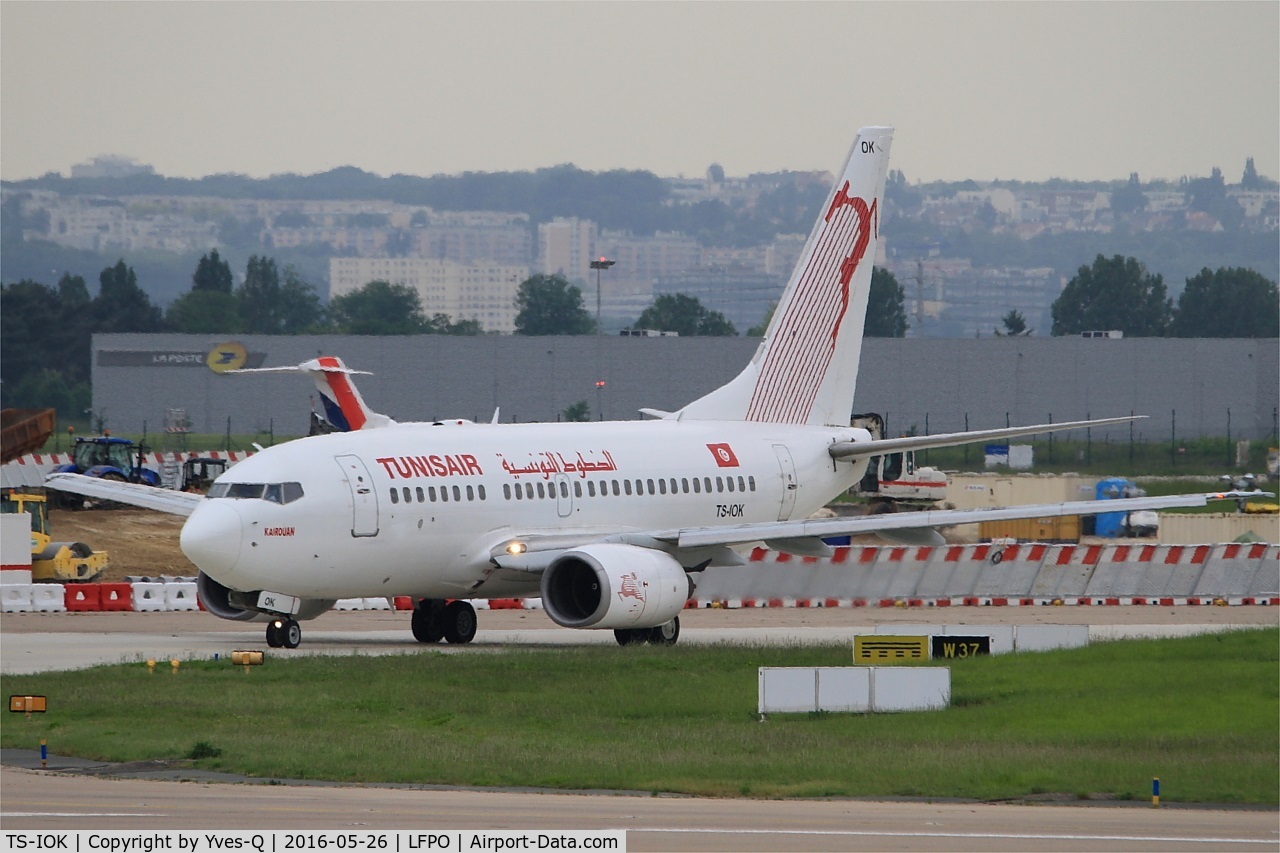 TS-IOK, 1999 Boeing 737-6H3 C/N 29496, Boeing 737-6H3, Taxiing to holding point rwy 08, Paris-Orly airport (LFPO-ORY)