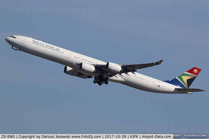ZS-SNG, 2004 Airbus A340-642 C/N 557, Airbus A340-642 - South African Airways  C/N 557, ZS-SNG