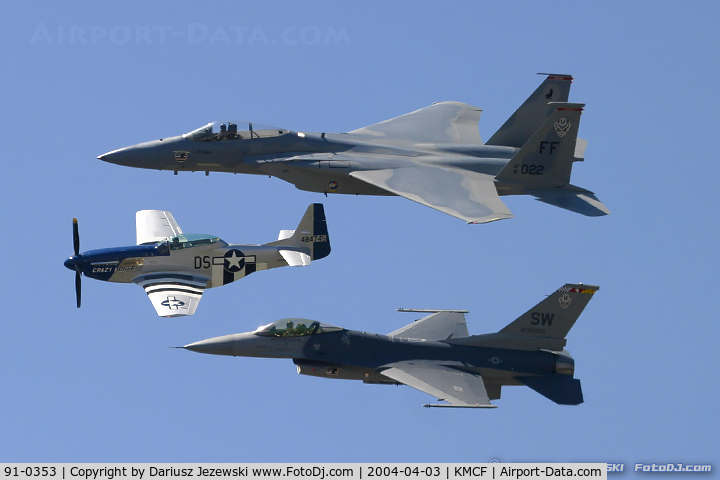 91-0353, 1991 General Dynamics F-16C Fighting Falcon C/N CC-51, F-16CJ Fighting Falcon 91-0353 SW from 77th FS 
