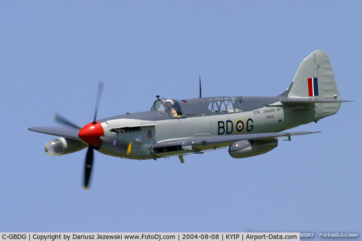 C-GBDG, 1951 Fairey Firefly AS.6 C/N F.8755, Fairey Firefly AS.6 C/N F.8755, C-GBDG