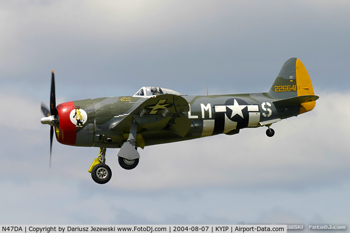 N47DA, 1944 Republic P-47D Thunderbolt C/N 399-55616, Republic P-47D Thunderbolt 