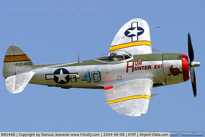 N9246B, 1944 Republic P-47D Thunderbolt C/N 339-55605, Republic P-47D Thunderbolt 