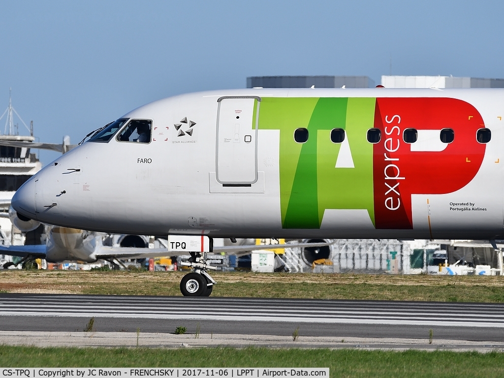 CS-TPQ, 2011 Embraer 190LR (ERJ-190-100LR) C/N 19000450, TAP Express 586 to Cologne (CGN) departure runway 03