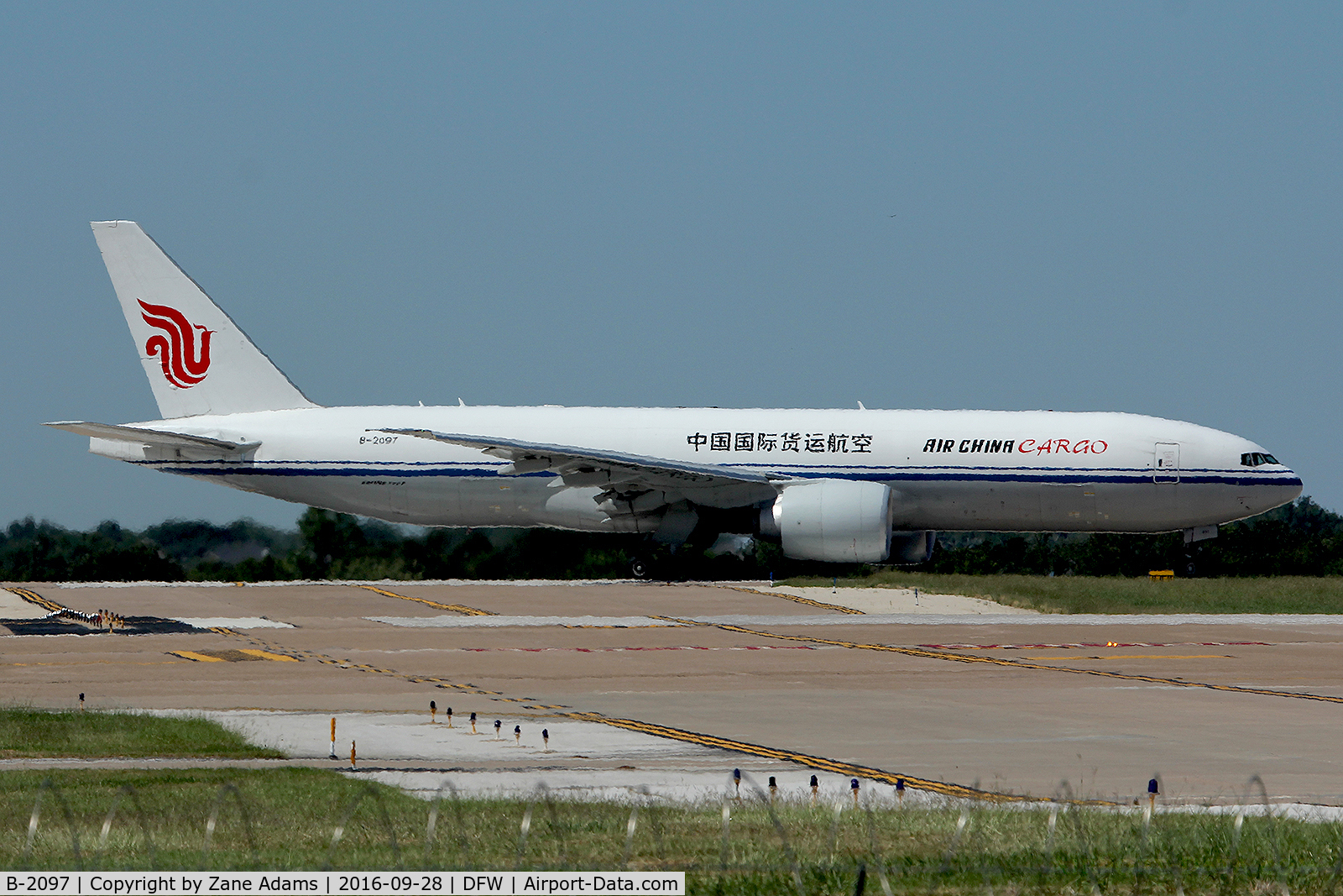 B-2097, 2014 Boeing 777-FFT C/N 44680, Arriving at DFW Airport