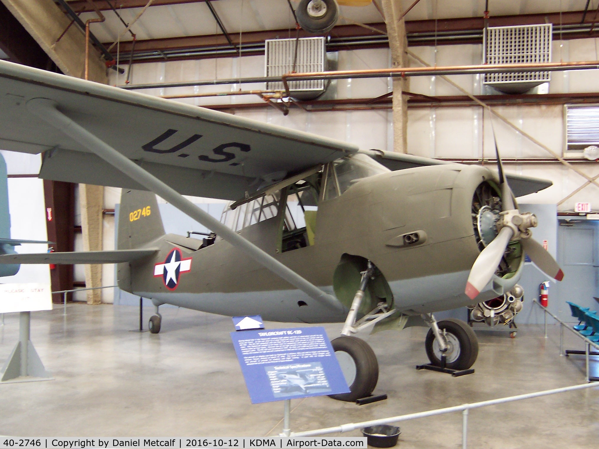 40-2746, 1940 Curtiss-Wright O-52 Owl C/N 14279, Pima Air & Space Museum