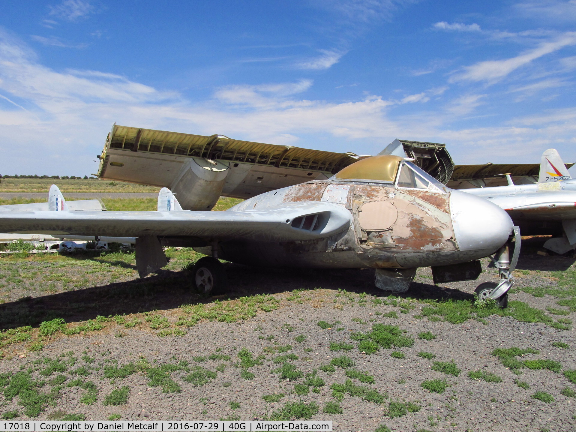 17018, De Havilland DH-100 Vampire F.3 C/N EEP42310, Planes of Fame Air Museum (Valle, AZ Location)