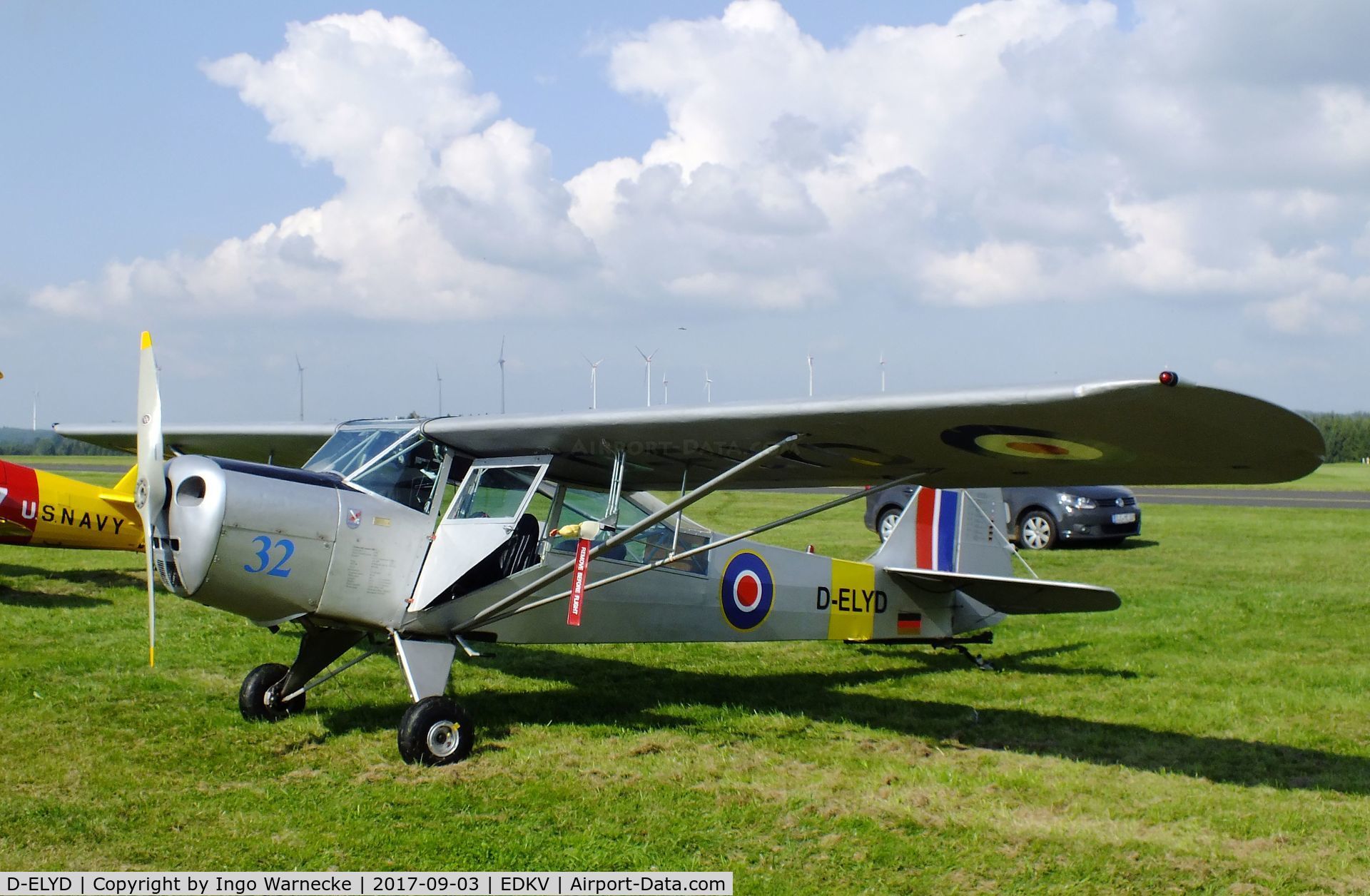 D-ELYD, 1950 Taylorcraft J Auster 5 C/N 1790, Taylorcraft J Auster 5 at the Dahlemer Binz 60th jubilee airfield display