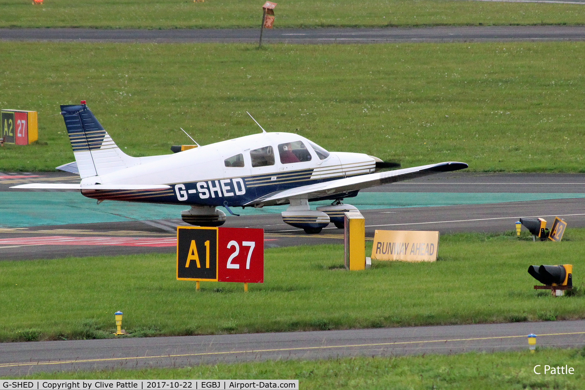 G-SHED, 1978 Piper PA-28-181 Cherokee Archer II C/N 28-7890068, Active at EGBJ