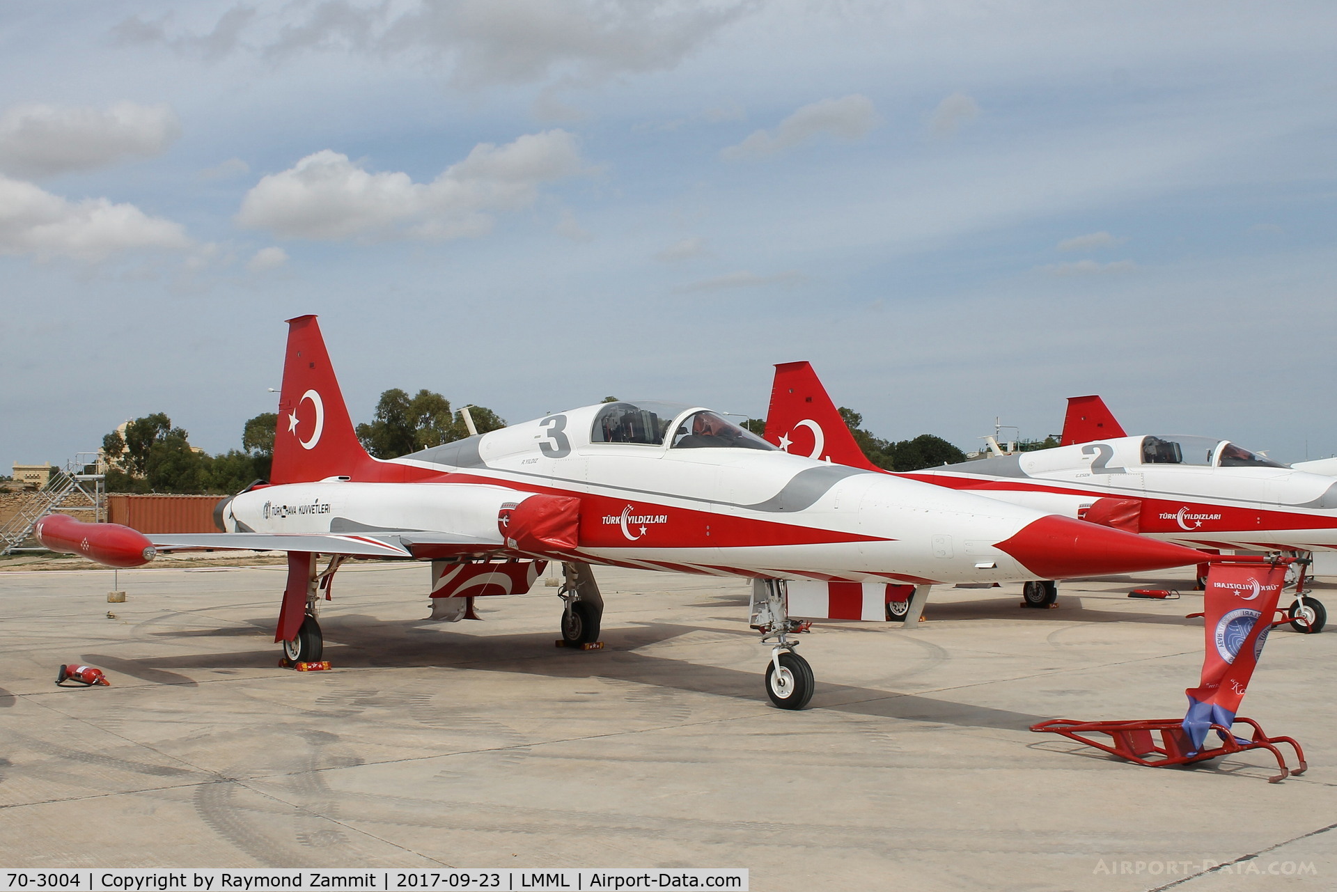 70-3004, Northrop (Canadair) NF-5A-2000 (CL-226) C/N 04, Northrop NF-5B 70-3004/3 Turkish Stars Aerobatic Team