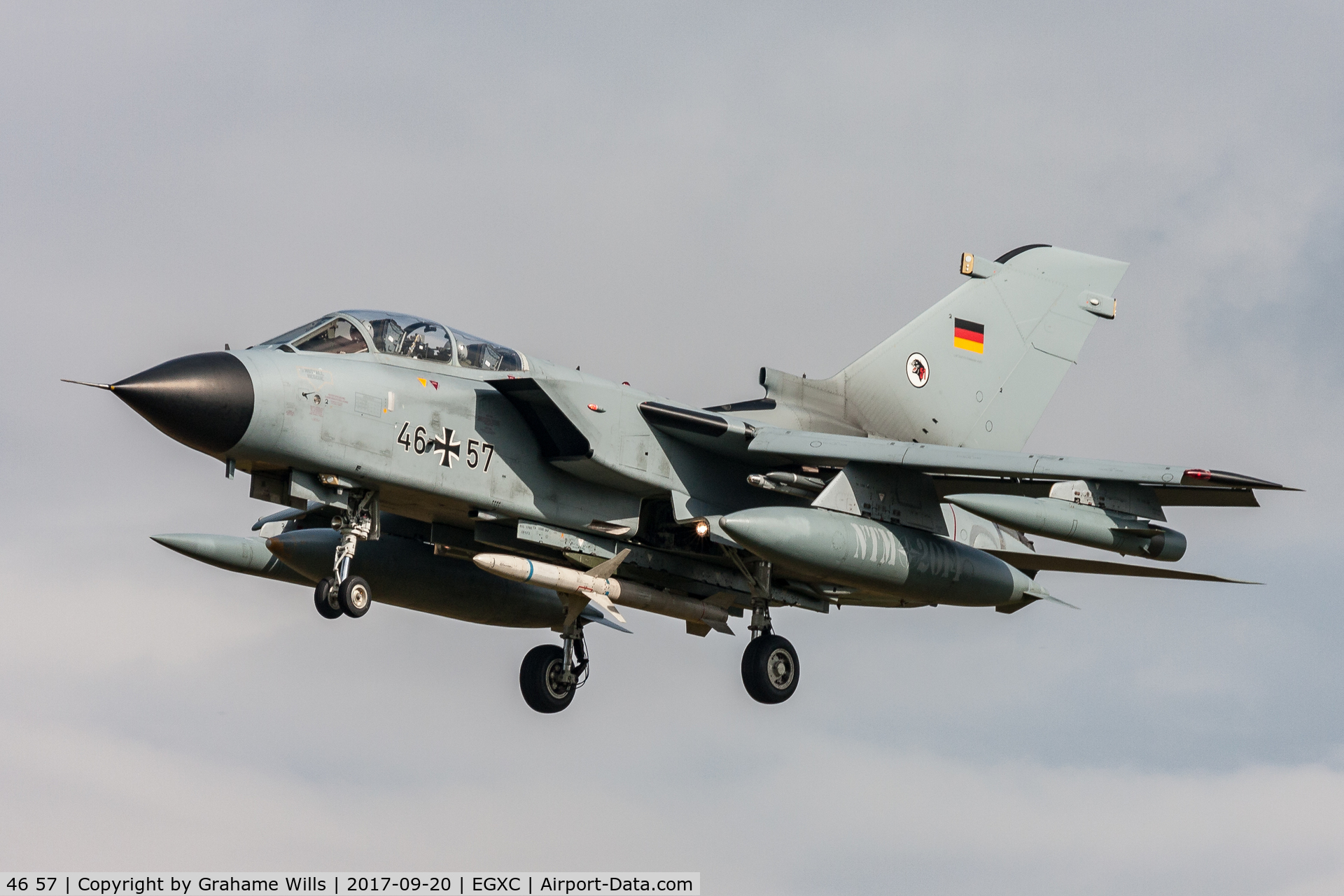 46 57, Panavia Tornado ECR C/N 906/GS290/4357, Panavia Tornado ECR 4657 TLG-51 German AF, Coningsby 20/9/17