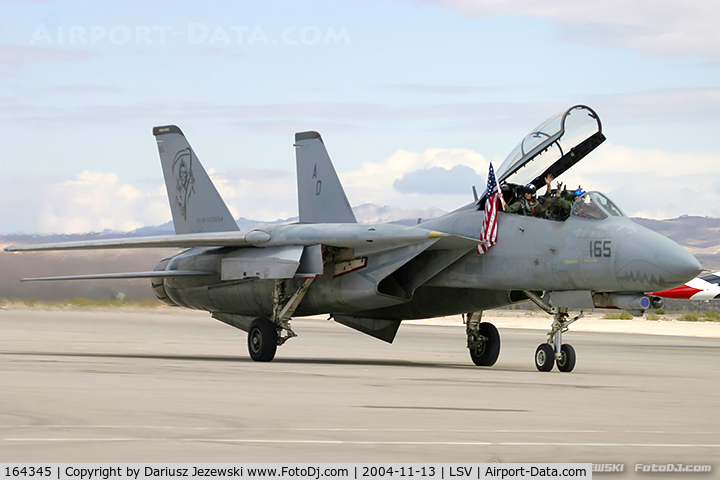 164345, Grumman F-14D Tomcat C/N 620, F-14D Tomcat 164345 AD-165 from VF-101 