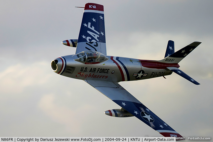 N86FR, 1952 North American F-86F Sabre C/N 191-655, North American F-86F Sabre  C/N 52-4959, NX86FR