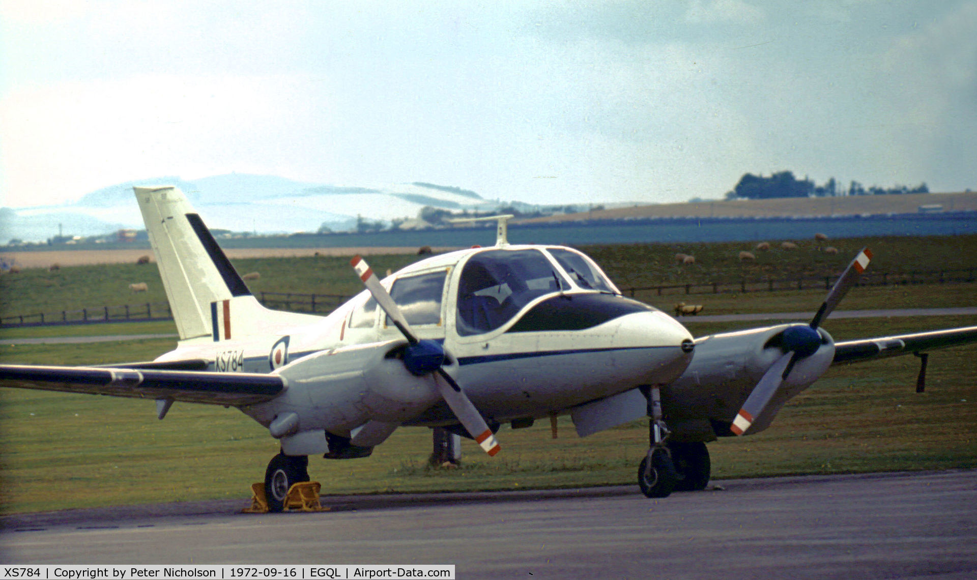 XS784, 1966 Beagle B-206R Basset CC.1 C/N R.20/B.045, Basset CC.1 of 207 Squadron on display at the 1972 RAF Leuchars Airshow.