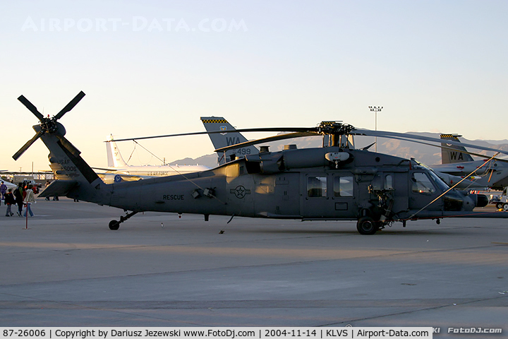 87-26006, 1987 Sikorsky HH-60G Pave Hawk C/N 70-1205, HH-60G Pave Hawk 87-26006  from 66th RQS 