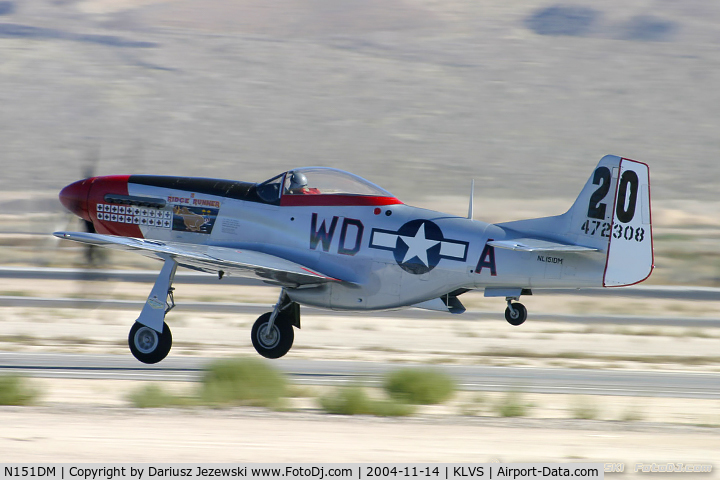 N151DM, 1944 North American F-51D Mustang C/N 44-13250, North American F-51D Mustang 