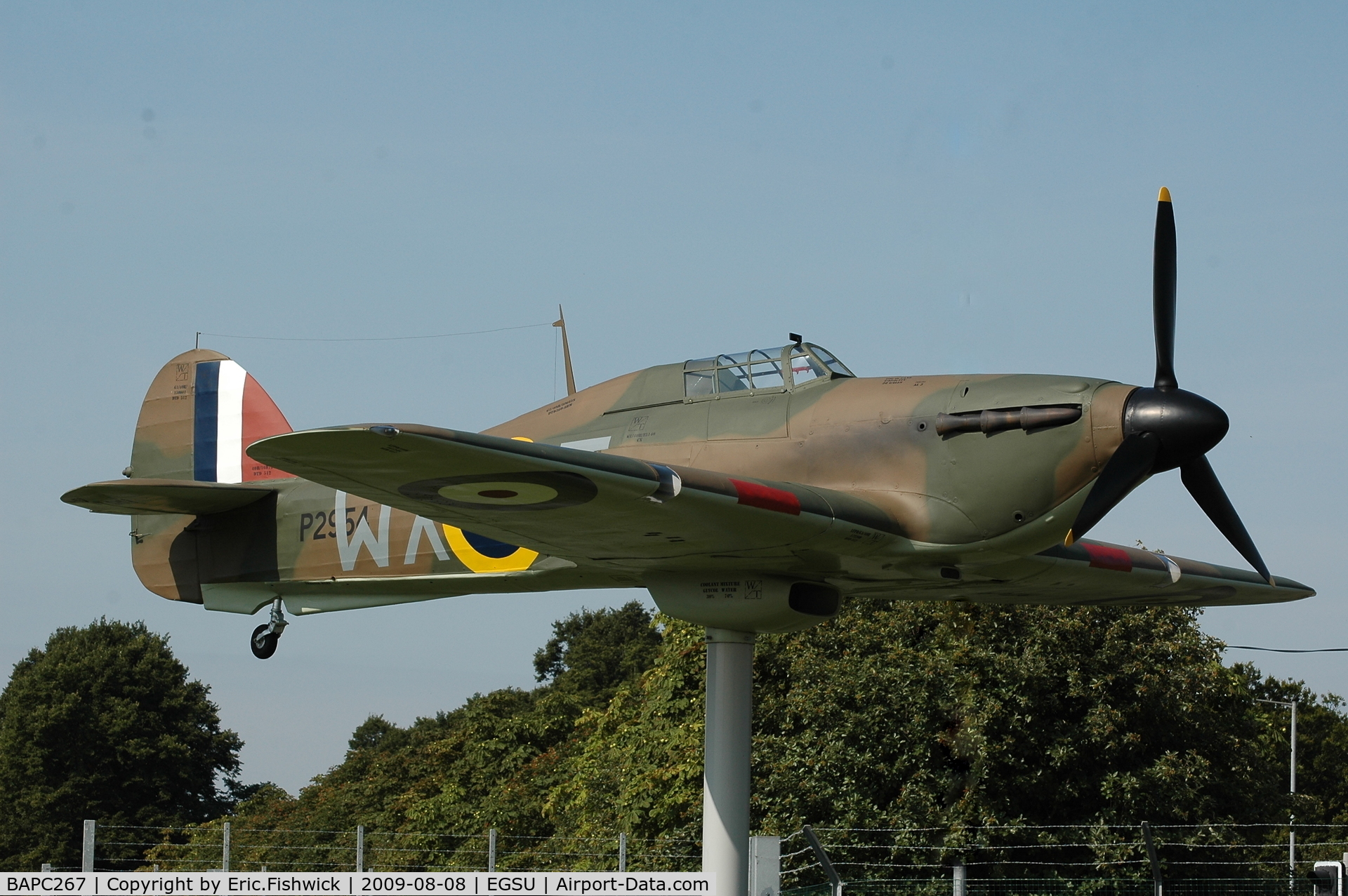 BAPC267, Hawker Hurricane Replica C/N BAPC.267, Hawker Hurricane replica at the Gates representing Duxford based squadron