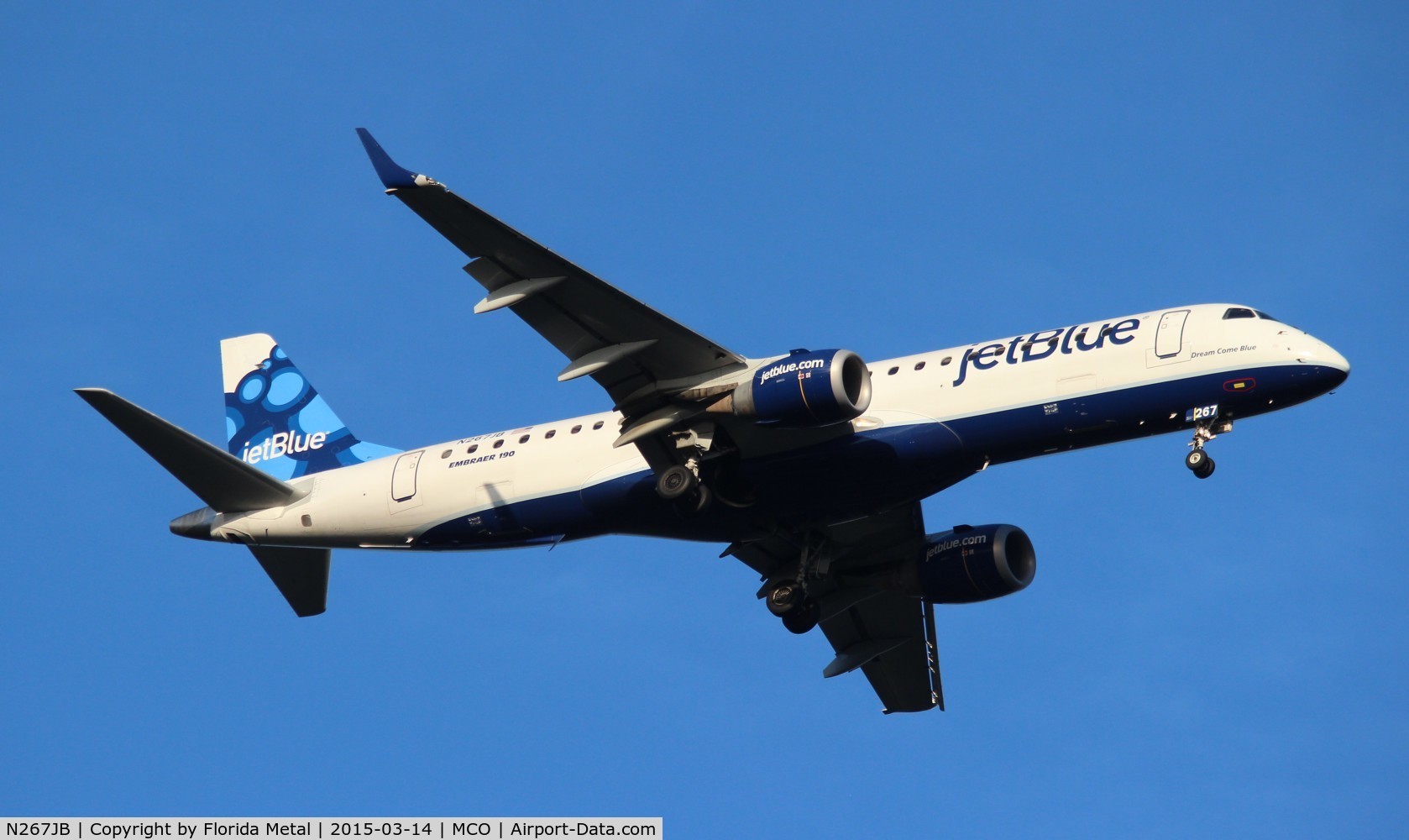 N267JB, 2007 Embraer 190AR (ERJ-190-100IGW) C/N 19000065, Jet Blue