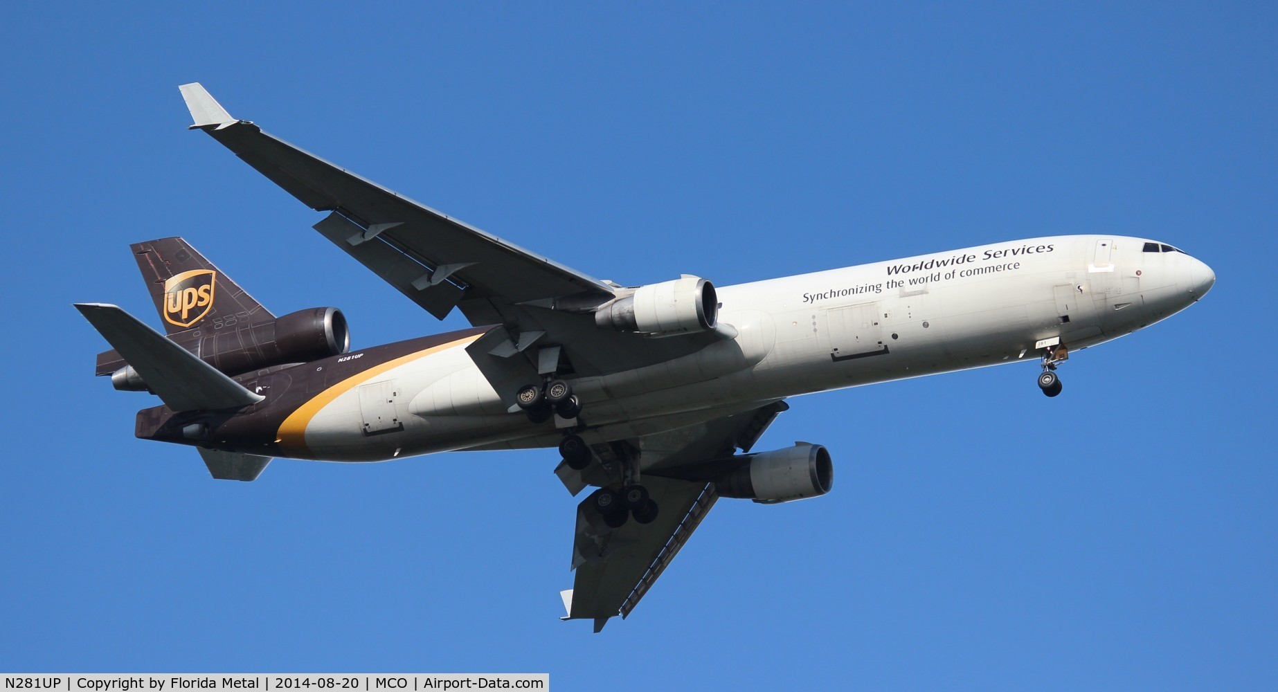 N281UP, 1993 McDonnell Douglas MD-11F C/N 48538, UPS MD-11