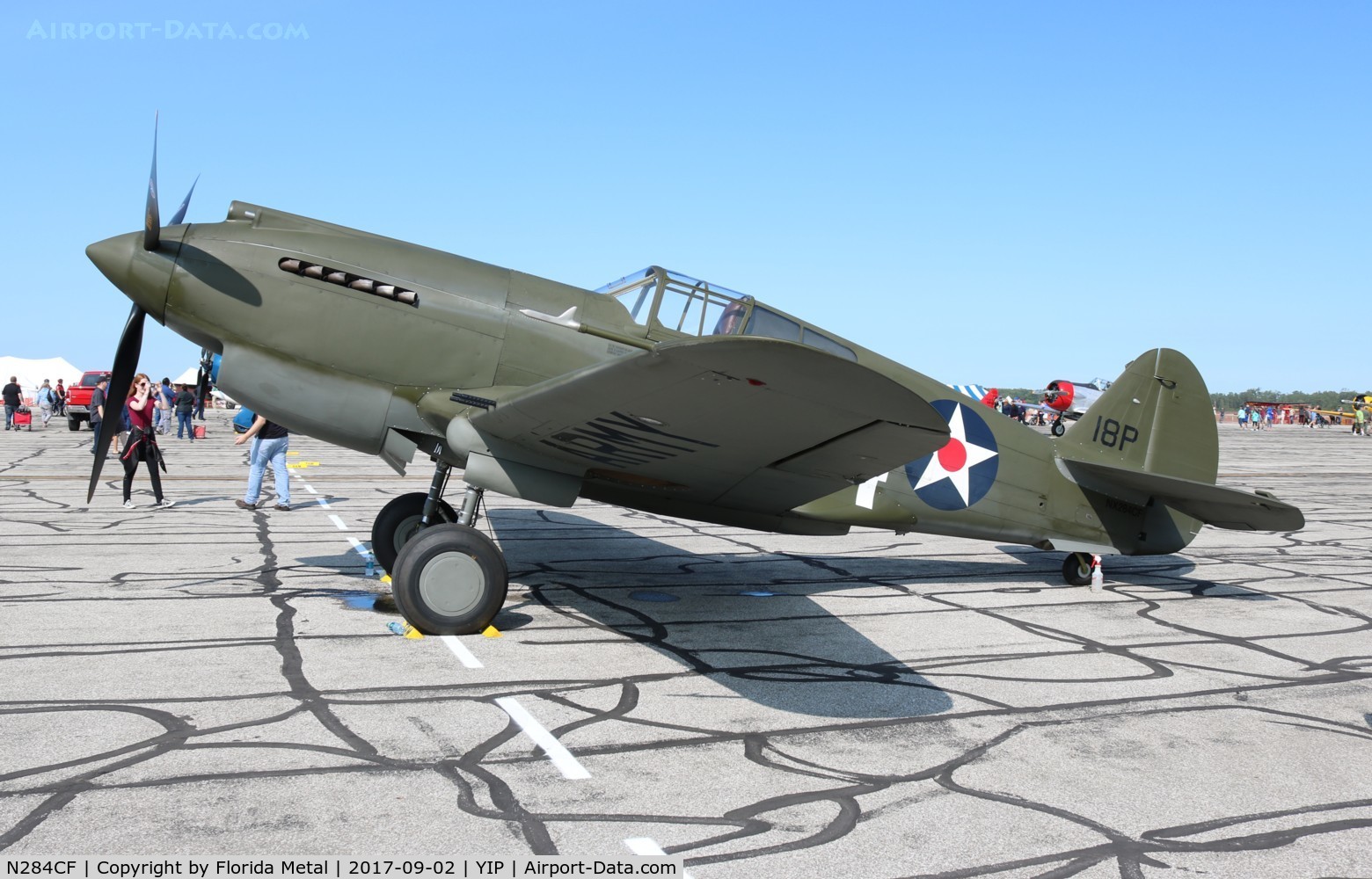 N284CF, 1941 Curtiss P-40B Warhawk C/N 16073, P-40B