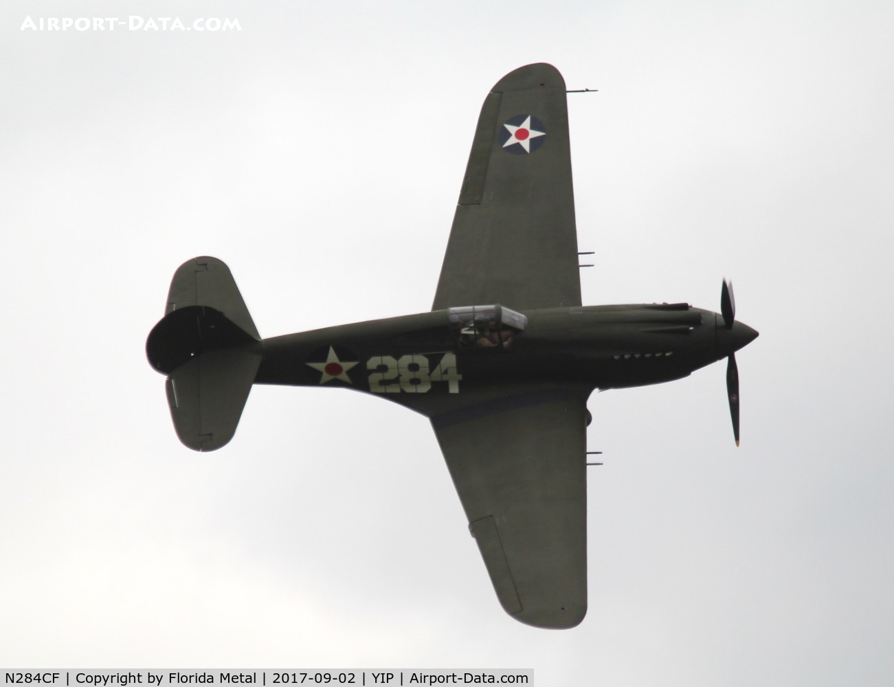 N284CF, 1941 Curtiss P-40B Warhawk C/N 16073, P-40B