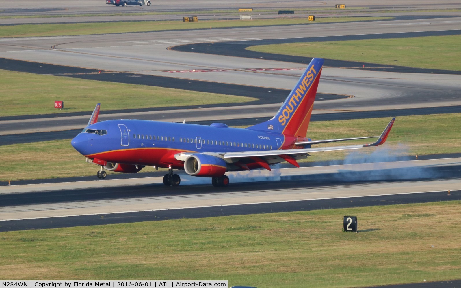 N284WN, 2007 Boeing 737-7H4 C/N 32535, Southwest