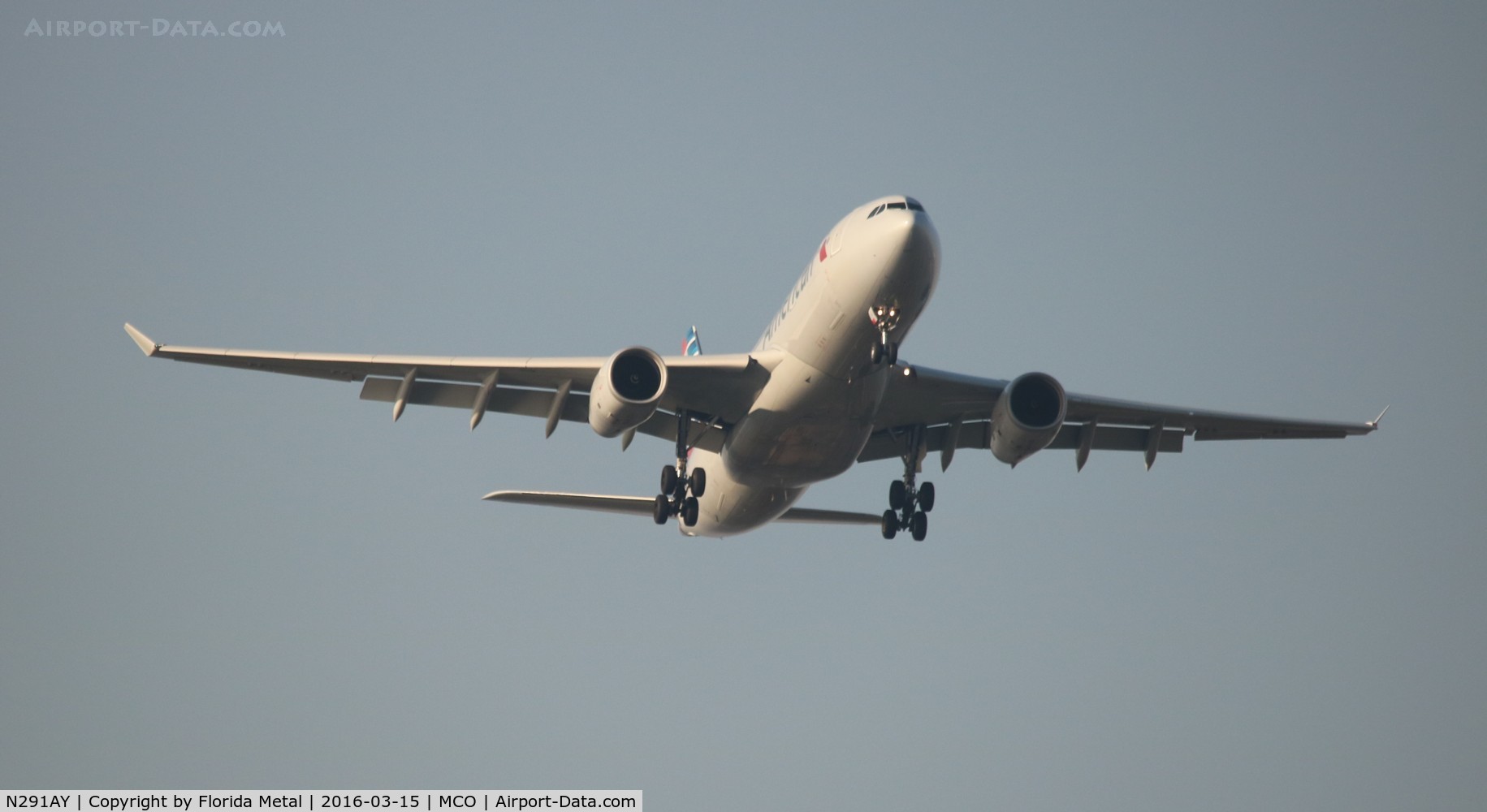N291AY, 2014 Airbus A330-243 C/N 1502, American