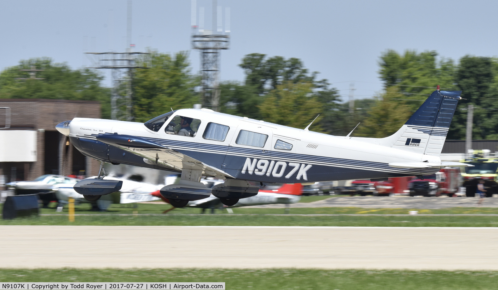 N9107K, Piper PA-32-300 Cherokee Six C/N 32-7840029, Airventure 2017