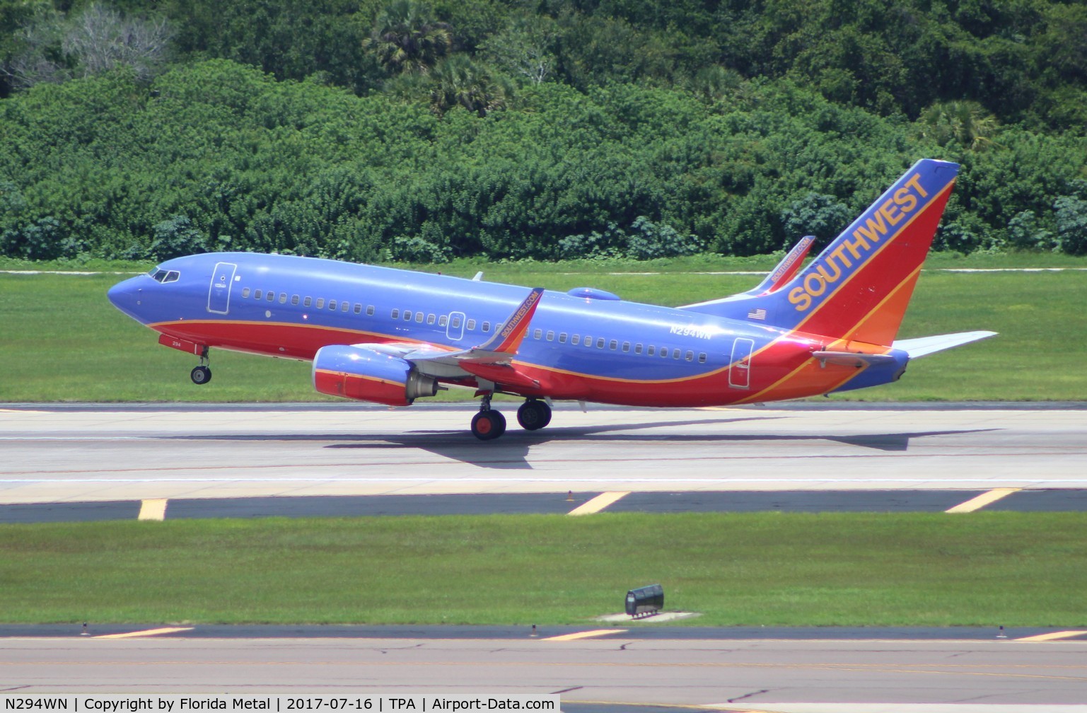 N294WN, 2007 Boeing 737-7H4 C/N 32540, Southwest