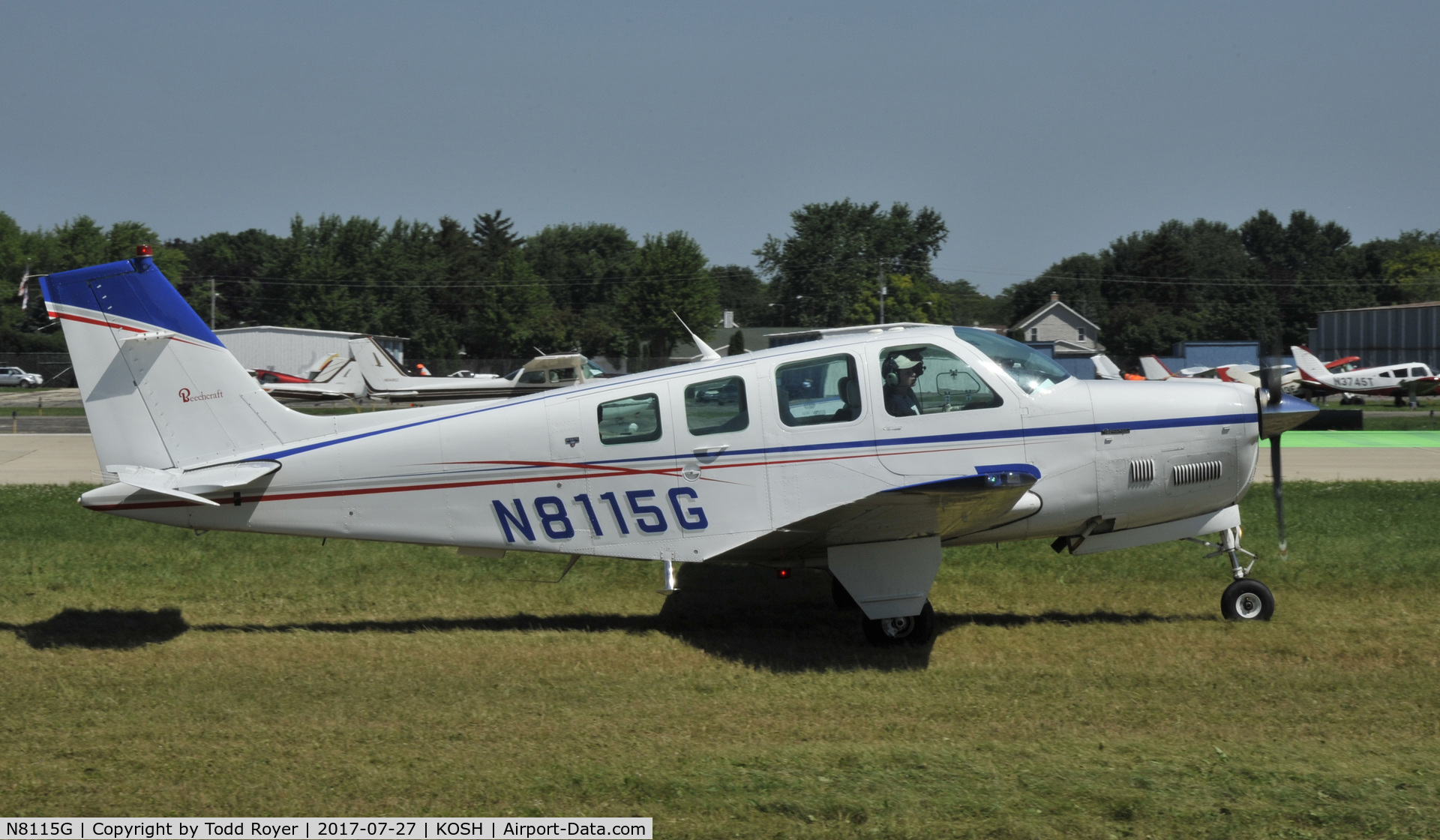 N8115G, 1993 Beech B36TC Bonanza C/N EA-552, Airventure 2017