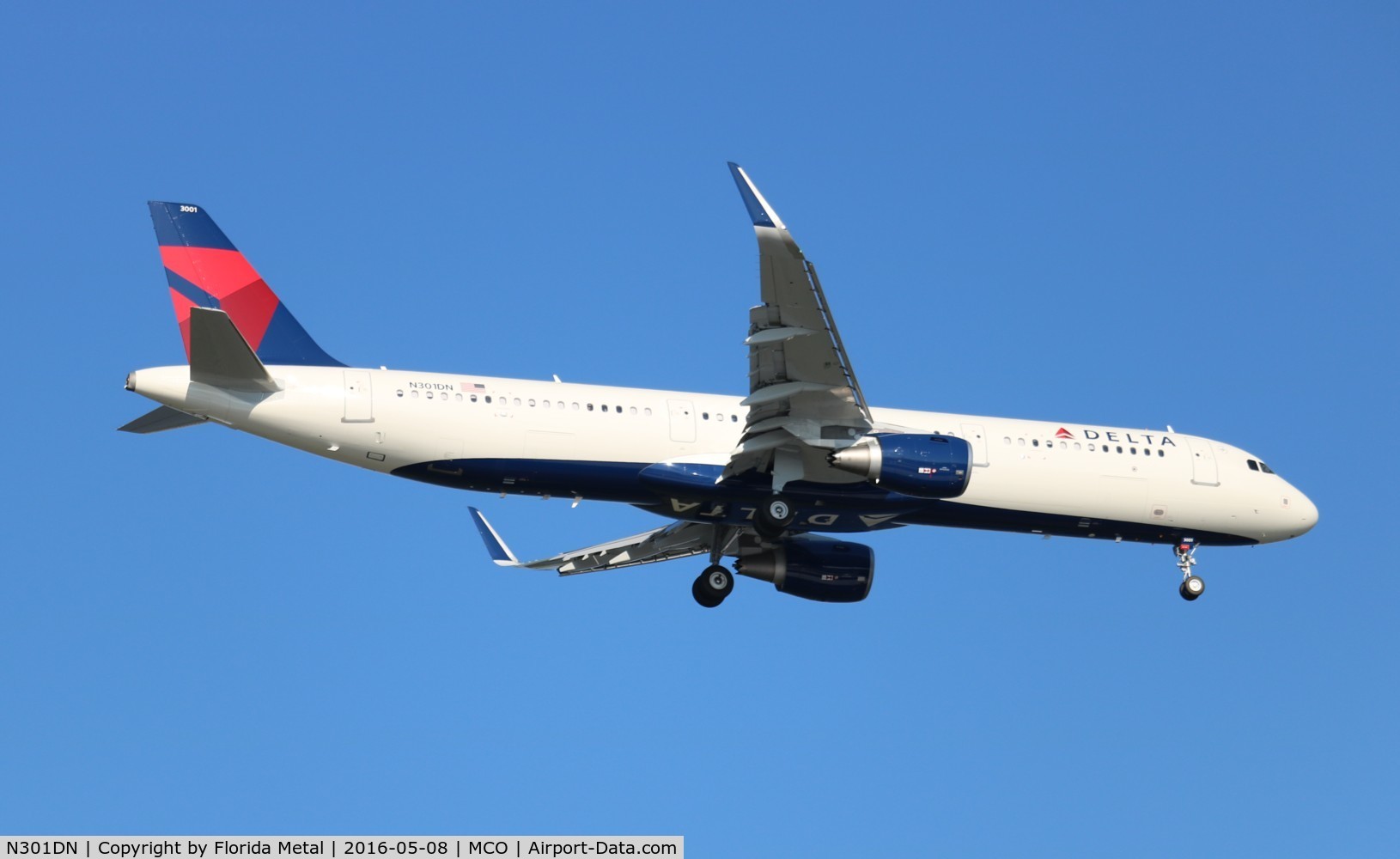 N301DN, 2016 Airbus A321-211 C/N 6923, Delta