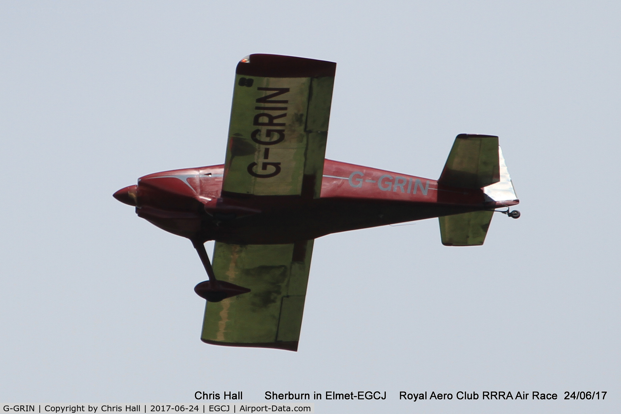G-GRIN, 1999 Vans RV-6 C/N PFA 181-12409, Royal Aero Club RRRA Air Race
