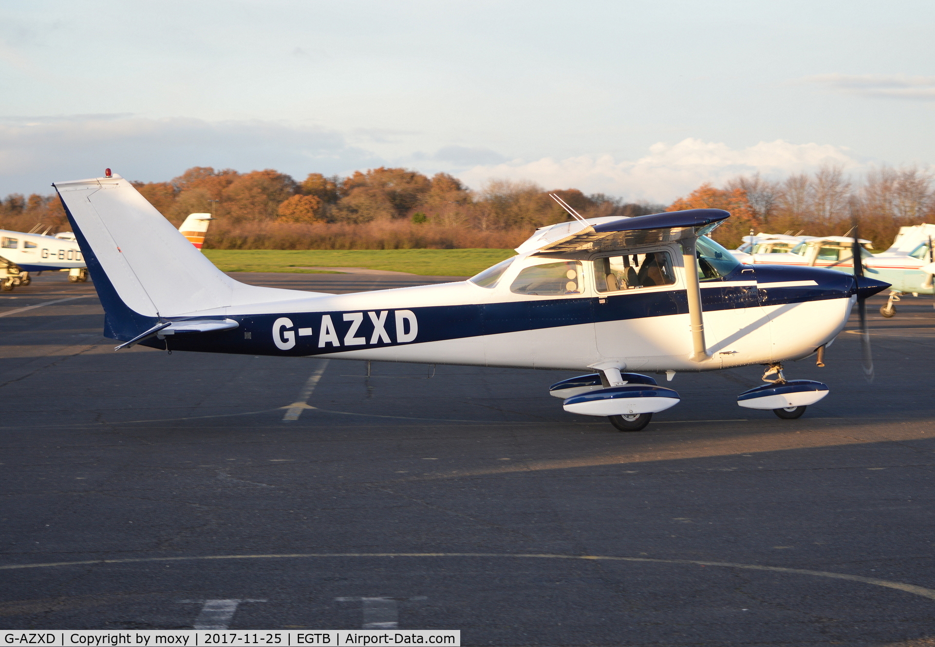 G-AZXD, 1972 Reims F172L Skyhawk C/N 0878, Reims Cessna F172L Skyhawk at Wycombe Air Park.