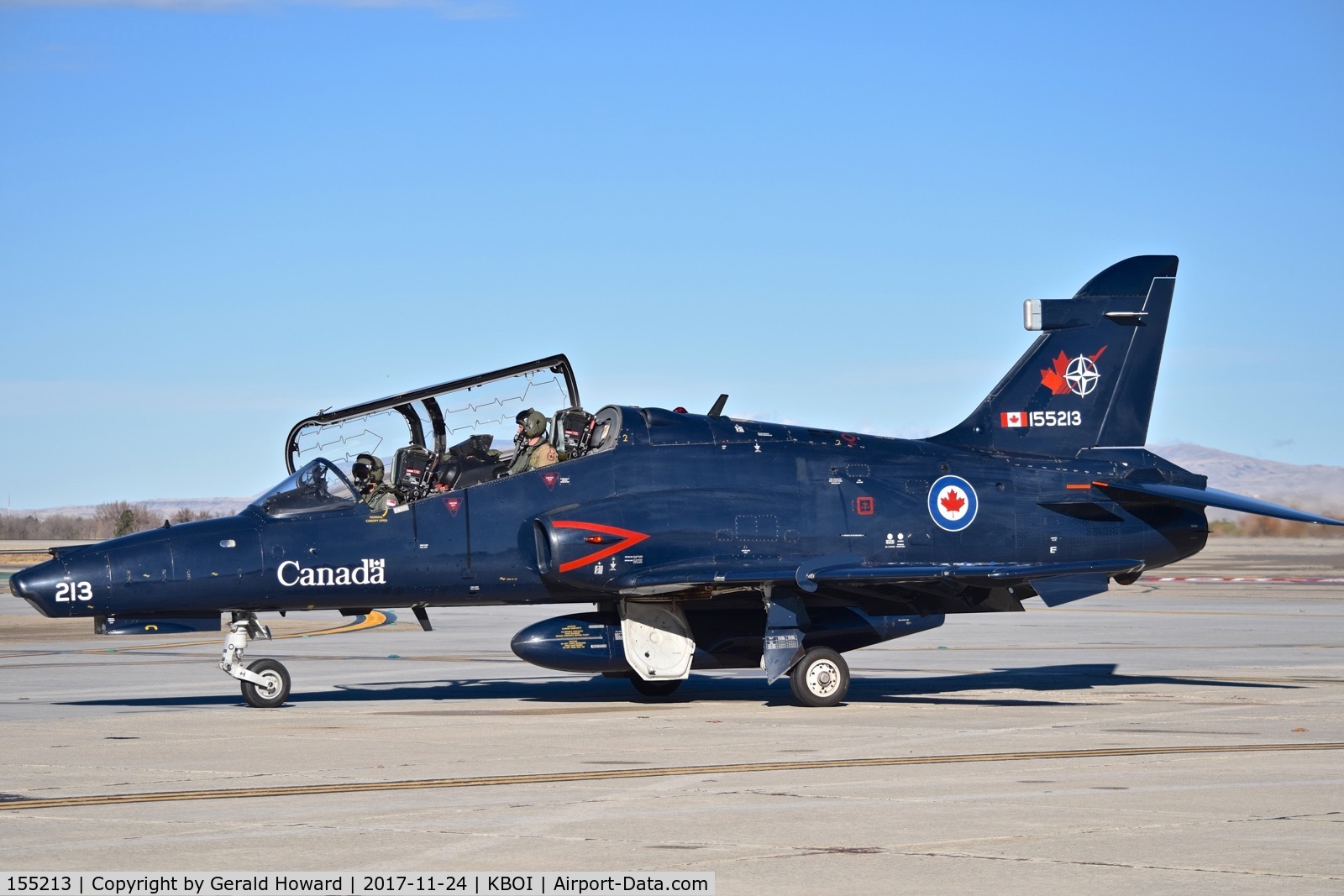 155213, 2001 BAE Systems CT-155 Hawk C/N IT021/707, Coming off Bravo.   No.2 CFFTS, Moose Jaw, Saskatchewan, Canada.