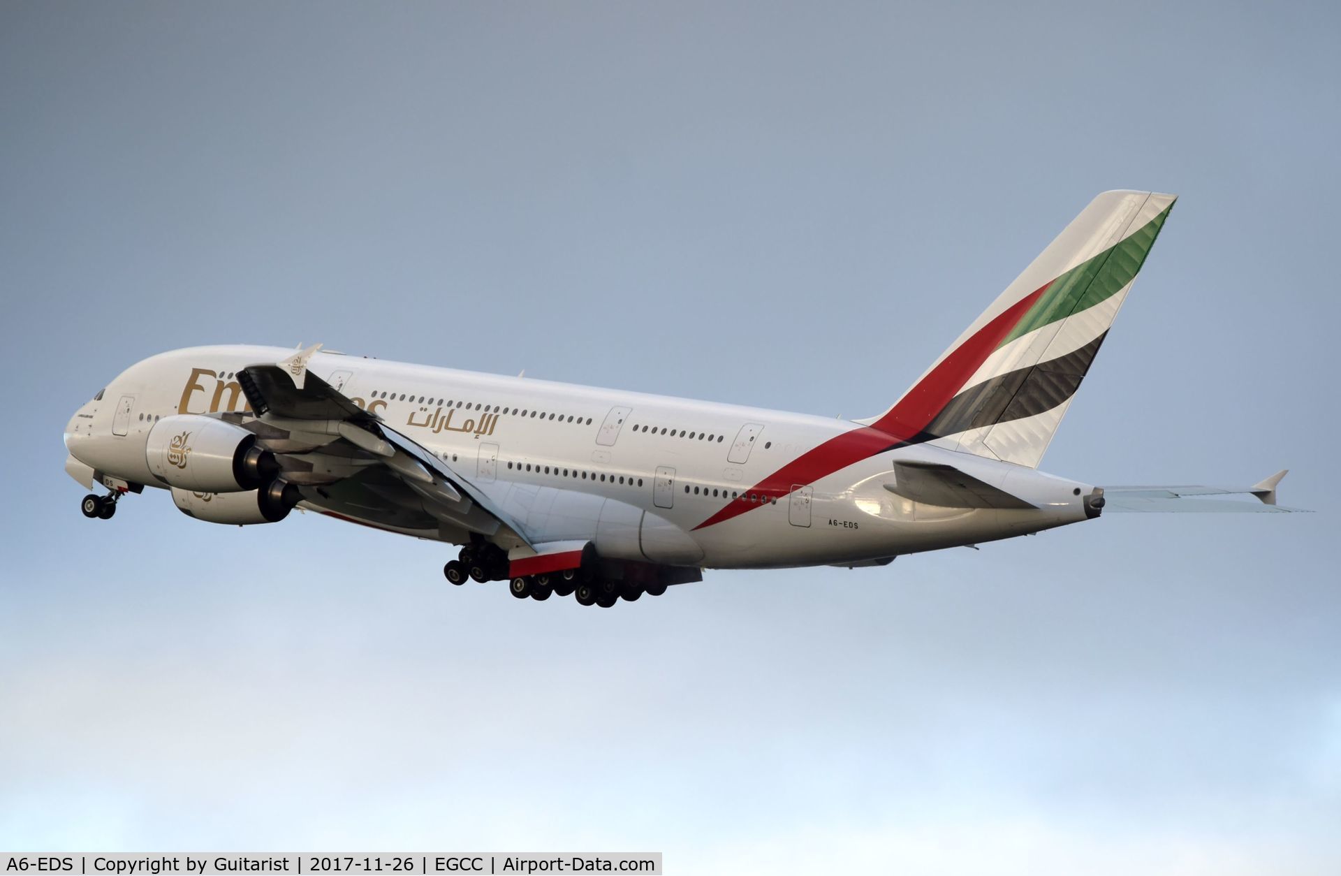 A6-EDS, 2011 Airbus A380-861 C/N 086, At Manchester