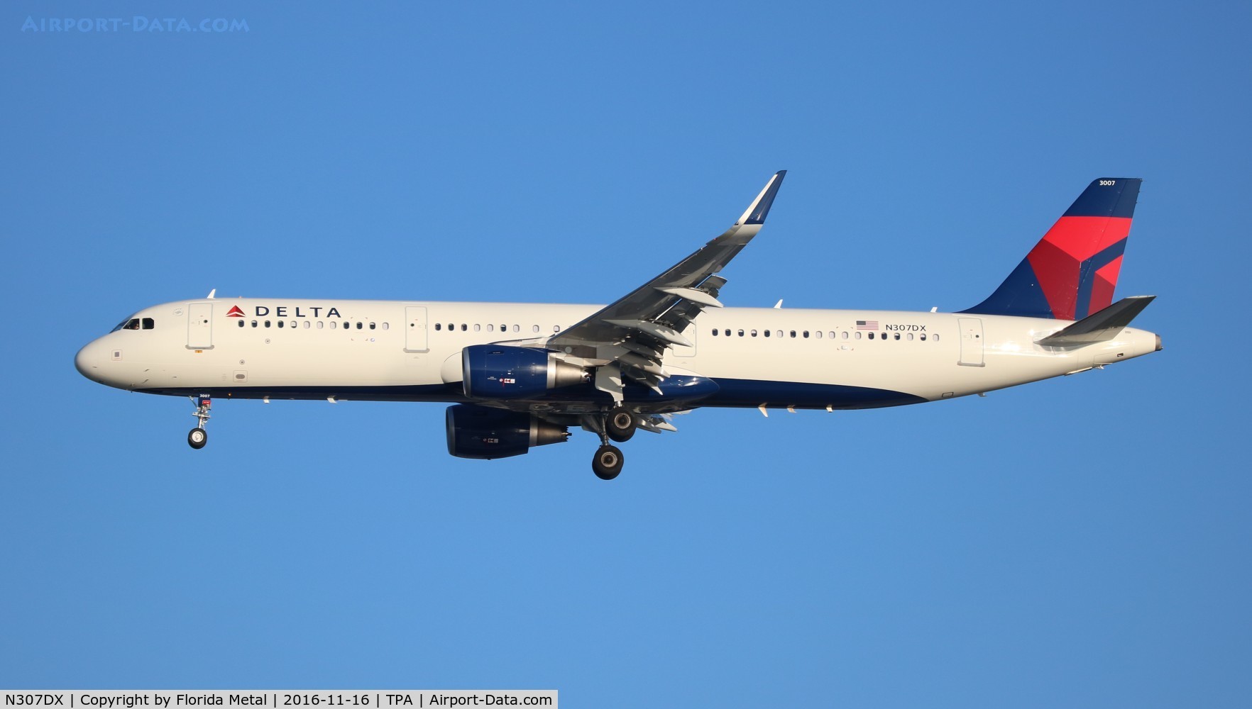 N307DX, 2016 Airbus A321-211 C/N 7214, Delta