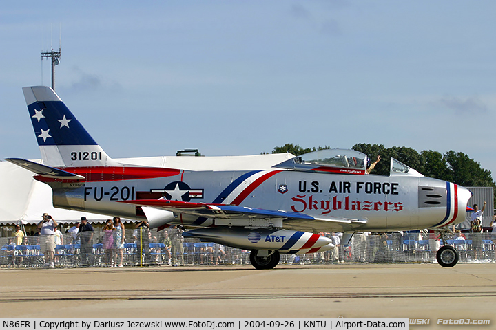 N86FR, 1952 North American F-86F Sabre C/N 191-655, North American F-86F Sabre  C/N 52-4959, NX86FR